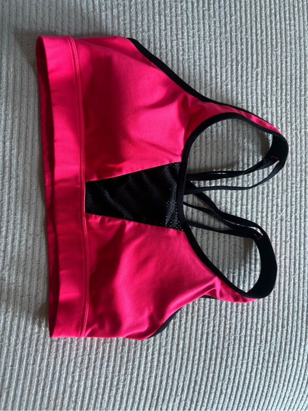 Women’s Pink Sports bra - Black Trim